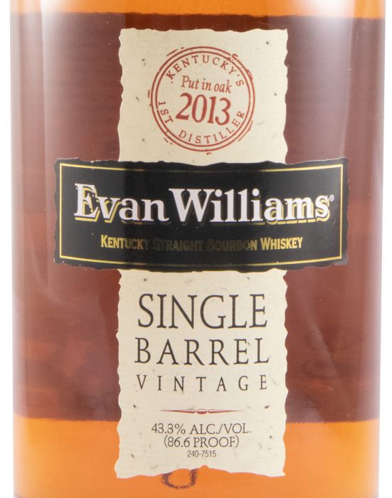 2013 Evan Williams Single Barrel Vintage