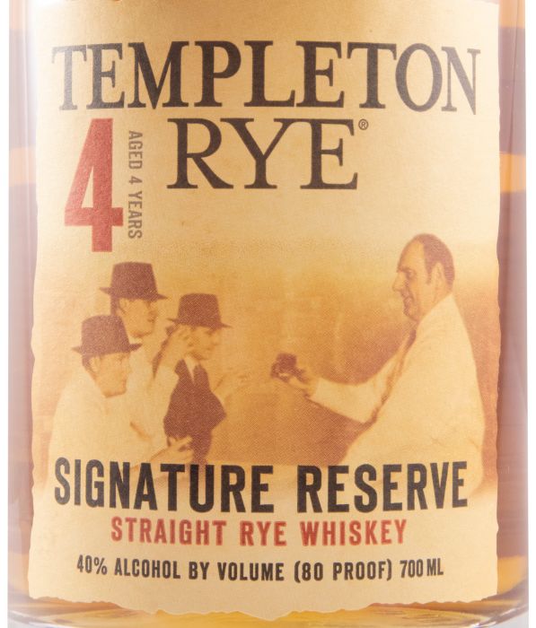 Templeton Rye Signature Reserve Straight Rye 4 anos