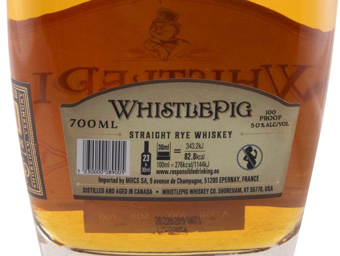 Whistlepig Small Batch Rye 10 anos