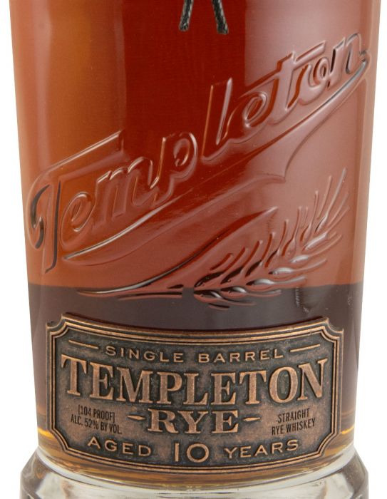 Templeton Single Barrel Rye 10 years