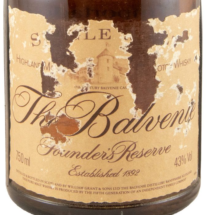 Balvenie Founder's Reserve 10 anos (rótulo danificado) 75cl