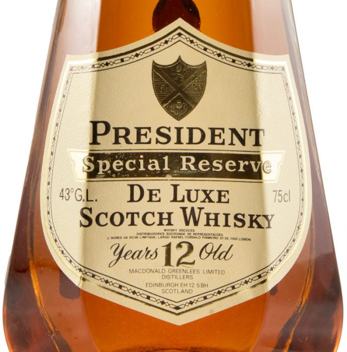 SPECIAL RESERVE 12 YEARS ウイスキー President 12 anos Special Reserve 75cl