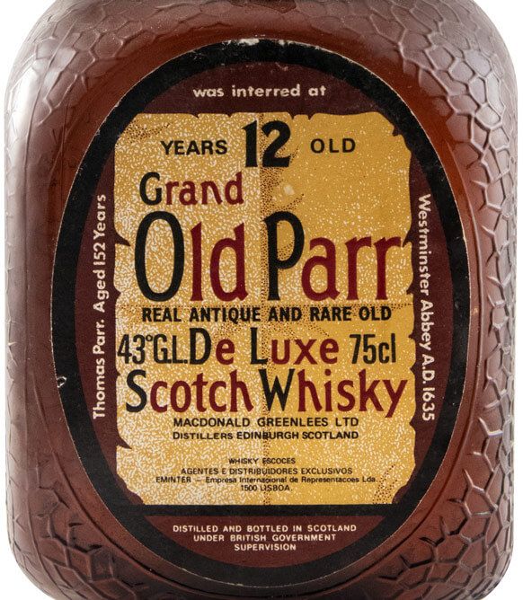 Grand Old Parr Real Antique and Rare Old 12 anos 75cl