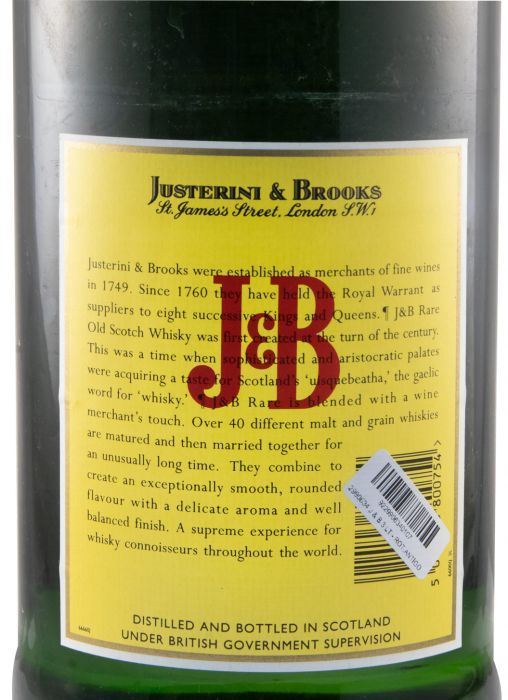 J&B (old label) 3L