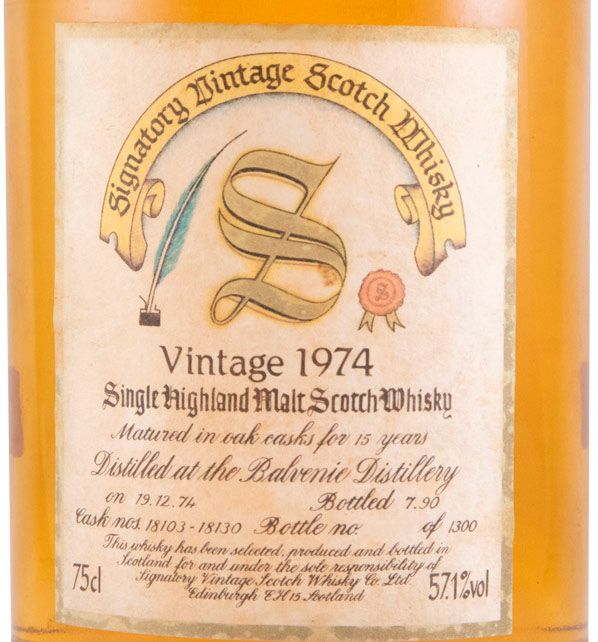 1974 Signatory Vintage Balvenie 75cl