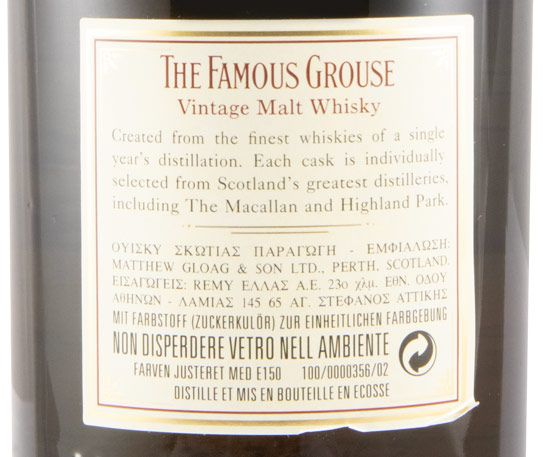 1987 Famous Grouse Vintage Malt