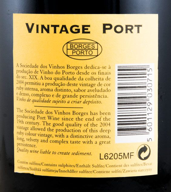 2004 Borges Vintage Port
