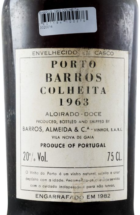 1963 Barros Colheita Porto