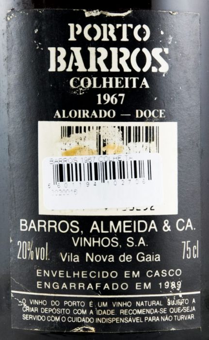 1967 Barros Colheita Porto