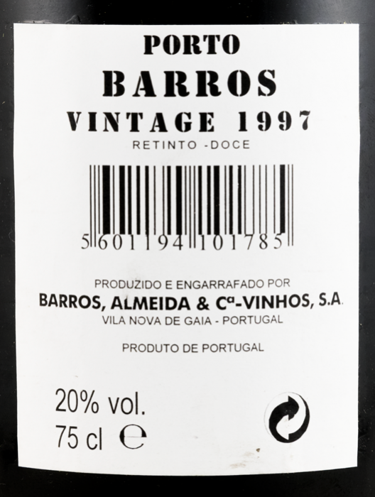 1997 Barros Vintage Porto