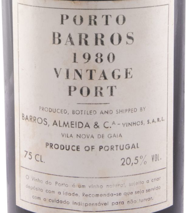 1980 Barros Vintage Port