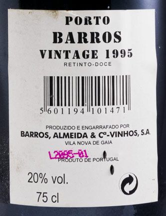 1995 Barros Vintage Port
