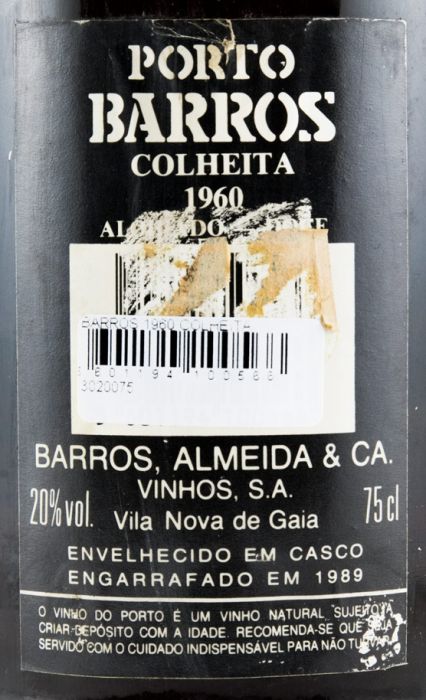 1960 Barros Colheita Porto