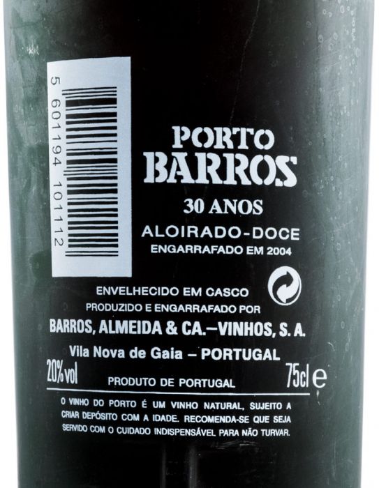 Barros 30 years Port (low bottle)