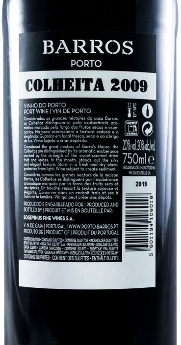 2009 Barros Colheita Porto