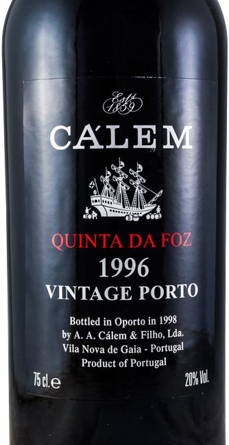 1996 Cálem Quinta da Foz Vintage Port