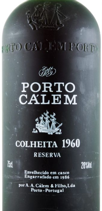1960 Cálem Colheita Porto (garrafa pirogravada)