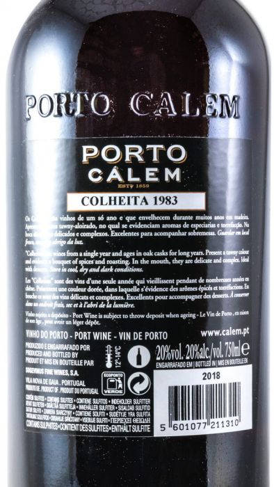 1983 Cálem Colheita Porto