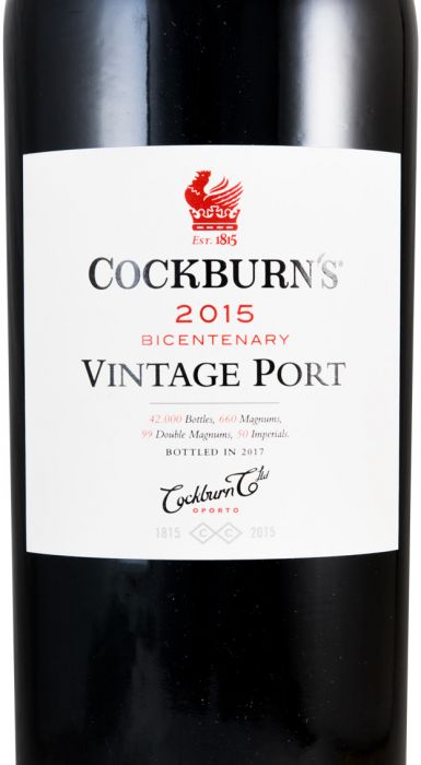 2015 Cockburn's Bicentenary Vintage Port