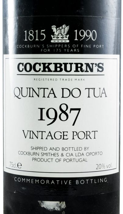 1987 Cockburn's Quinta do Tua Vintage Port