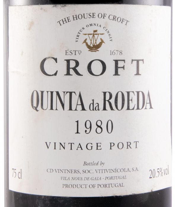 1980 Croft Quinta da Roeda Vintage Porto