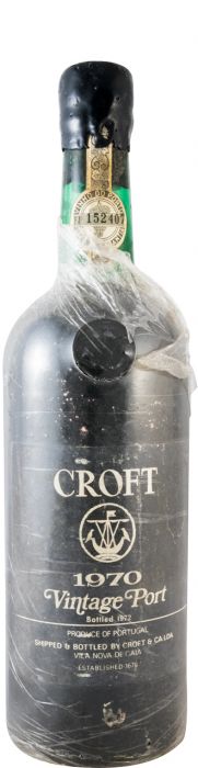 1970 Croft Vintage Porto (rótulo preto)