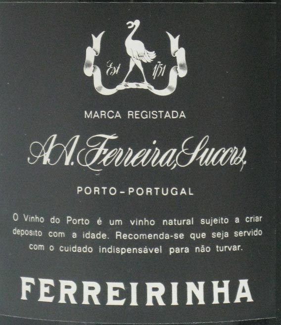 Ferreira Duque de Bragança Porto (rótulo preto)