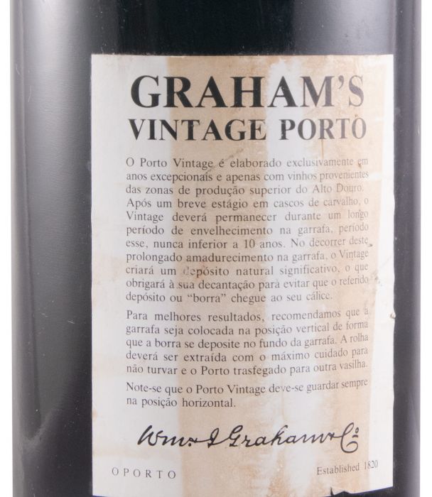 1985 Graham's Vintage Porto