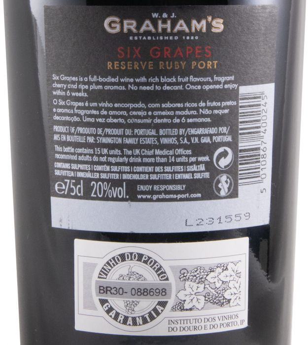 Graham's Six Grapes Reserve Port