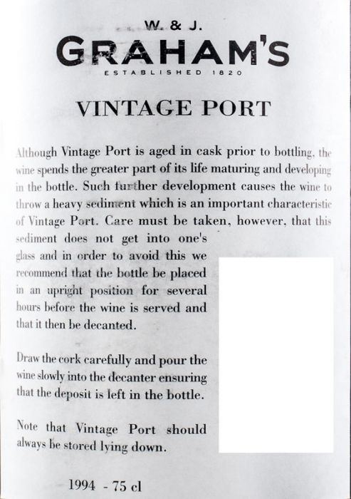 1994 Graham's Vintage Porto