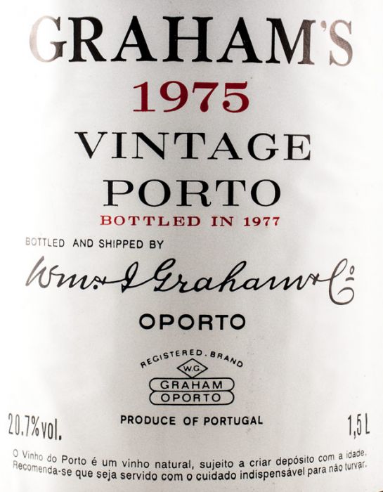 1975 Graham's Vintage Porto 1,5L