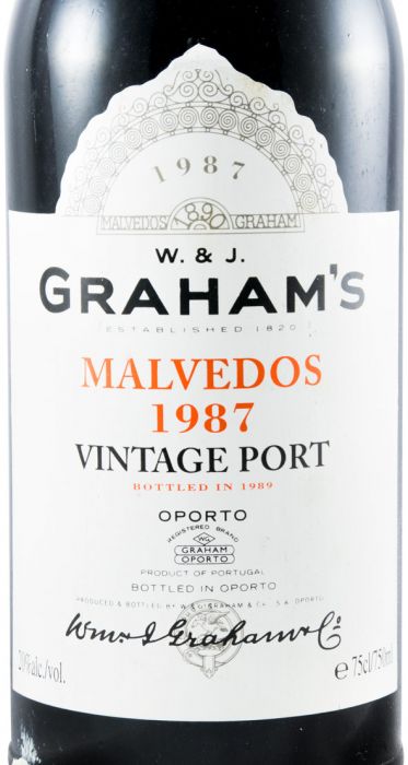 1987 Graham's Quinta dos Malvedos Vintage Port