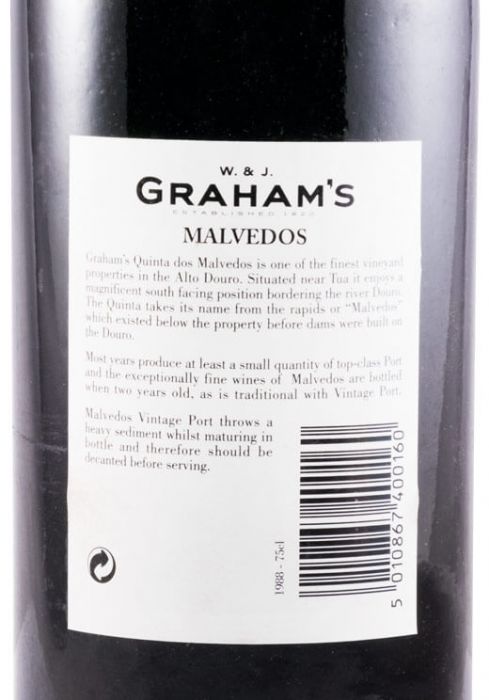 1988 Graham's Quinta dos Malvedos Vintage Port