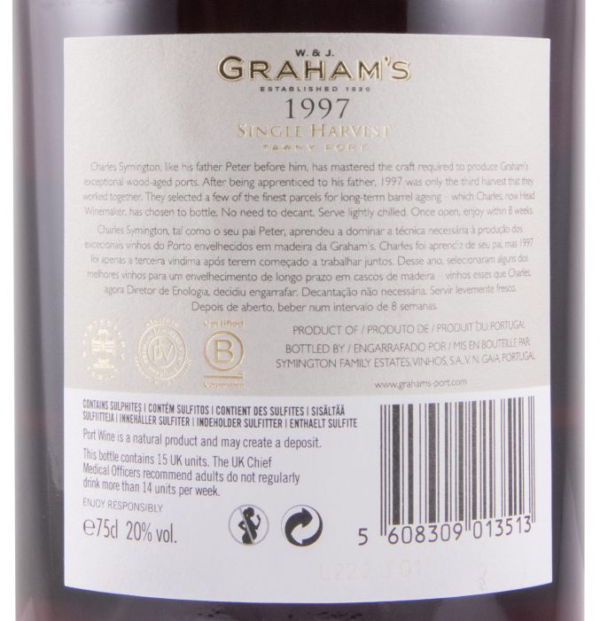 1997 Graham's Single Harvest Port