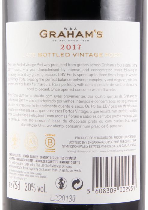 2017 Graham's LBV Port