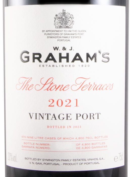 2021 Graham's The Stone Terraces Vintage Porto