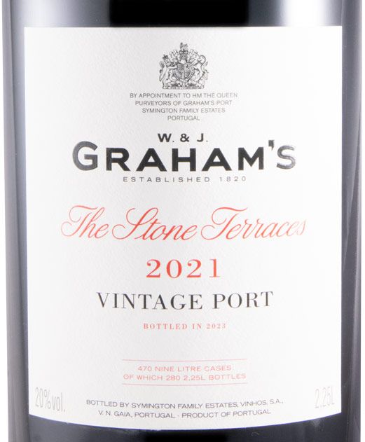 2021 Graham's The Stone Terraces Tappit Hen Vintage Porto 2,25L