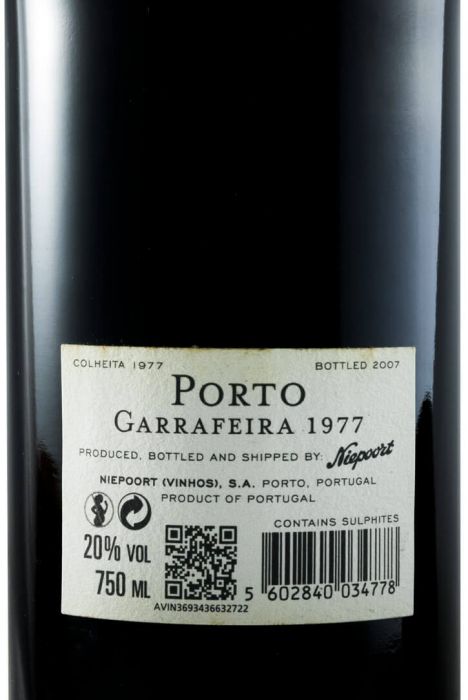 1977 Niepoort Garrafeira Port