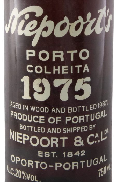 1975 Niepoort Colheita Porto (engarrafado em 1987)