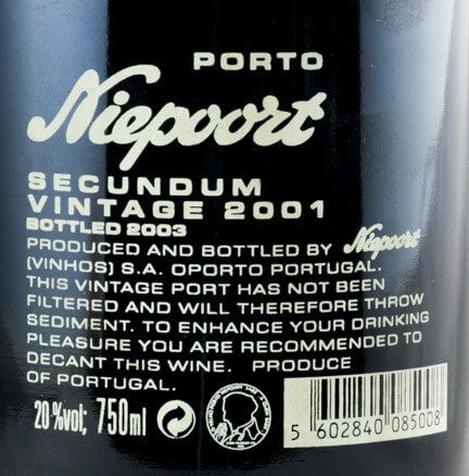 2001 Niepoort Secundum Vintage Porto