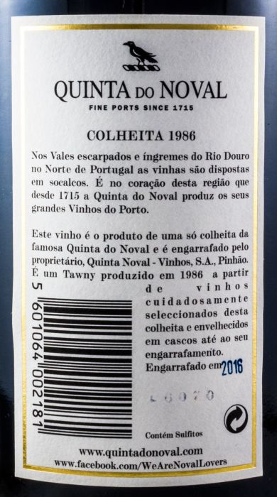 1986 Noval Colheita Porto