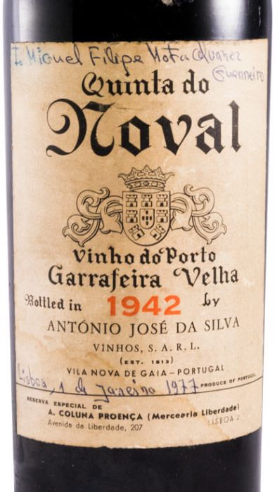 1942 Noval Garrafeira Velha Porto