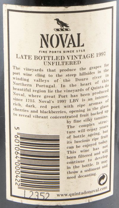 1997 Noval LBV Não Filtrado Porto