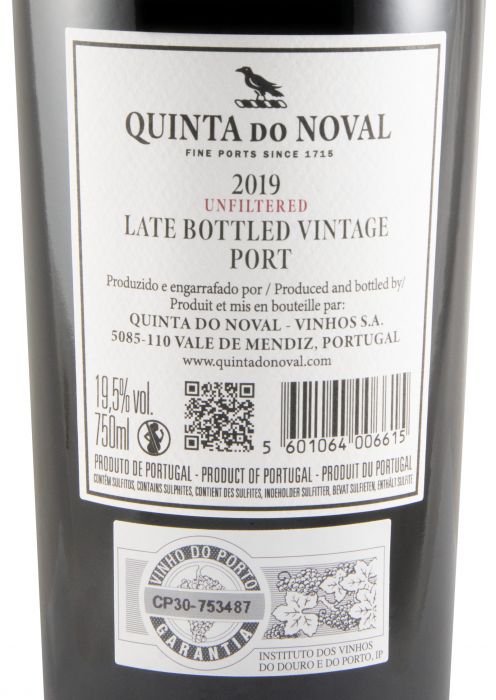 2019 Noval LBV Não Filtrado Porto