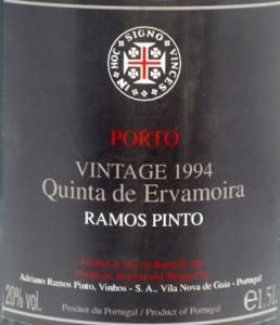 1994 Ramos Pinto Quinta de Ervamoira Vintage Port 1.5L