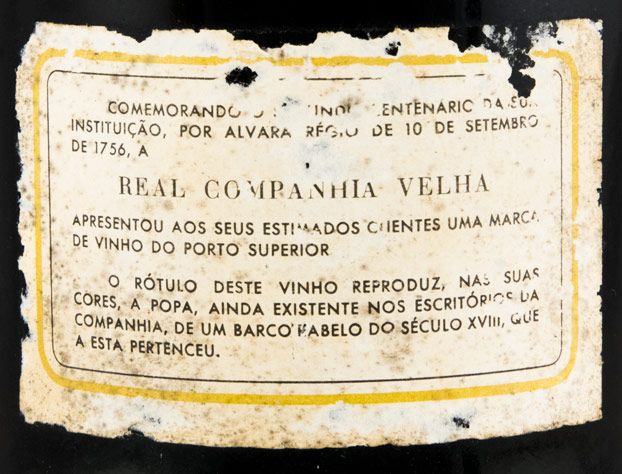 レアル・コンパーニャ・ヴェーリャ・2百年誕生日 （液面低い）ポート 1963年