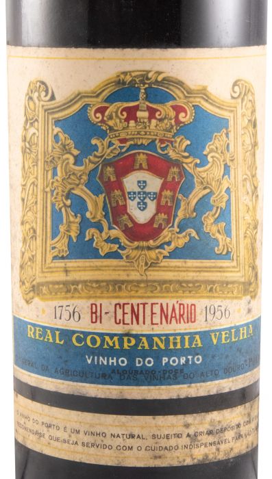 Real Companhia Velha Bicentenário 1756-1956 Port (high bottle)