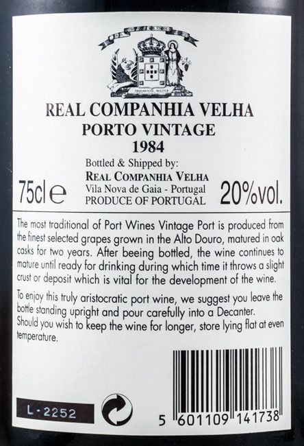 1984 Real Companhia Velha Vintage Porto