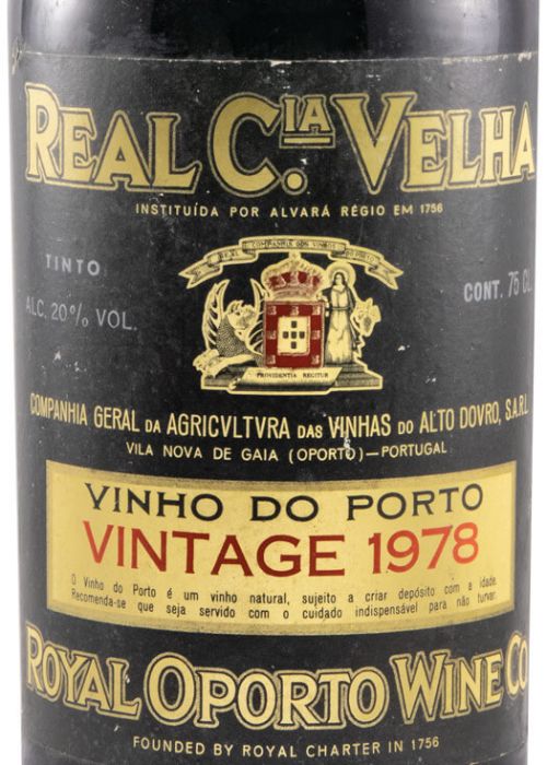 1978 Real Companhia Velha Vintage Porto (garrafa baixa)