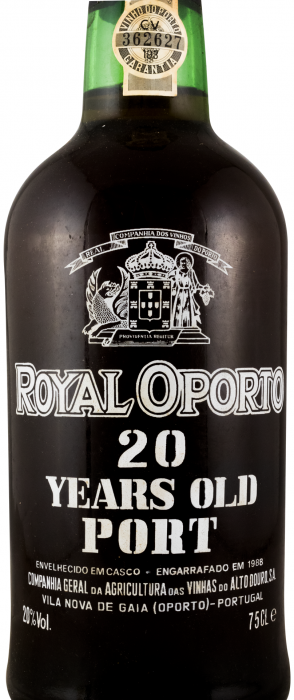 Real Companhia Velha 20 anos Porto (garrafa pirogravada)